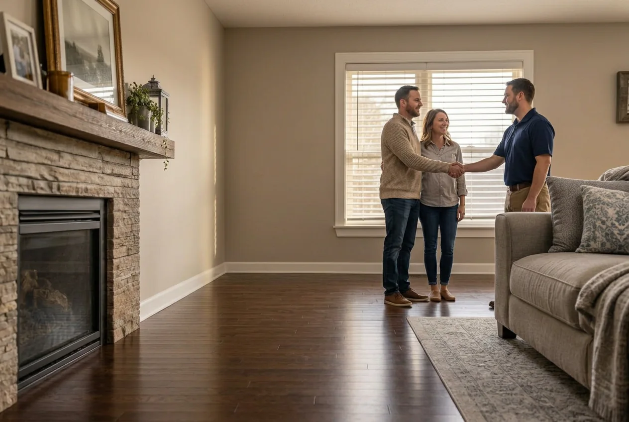 Illustrative restoration story ending with homeowners thanking a restoration manager